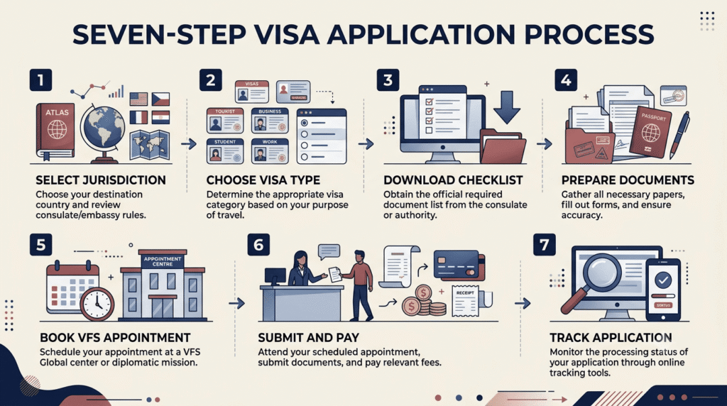 Steps for UAE residents applying for a Japan visa through VFS