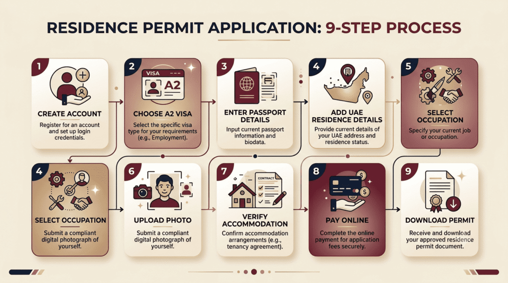 Steps for UAE residents applying for Qatar Hayya A2
