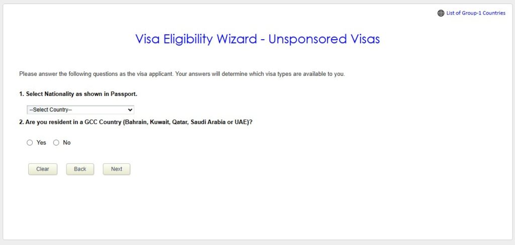 Oman visa eligibility