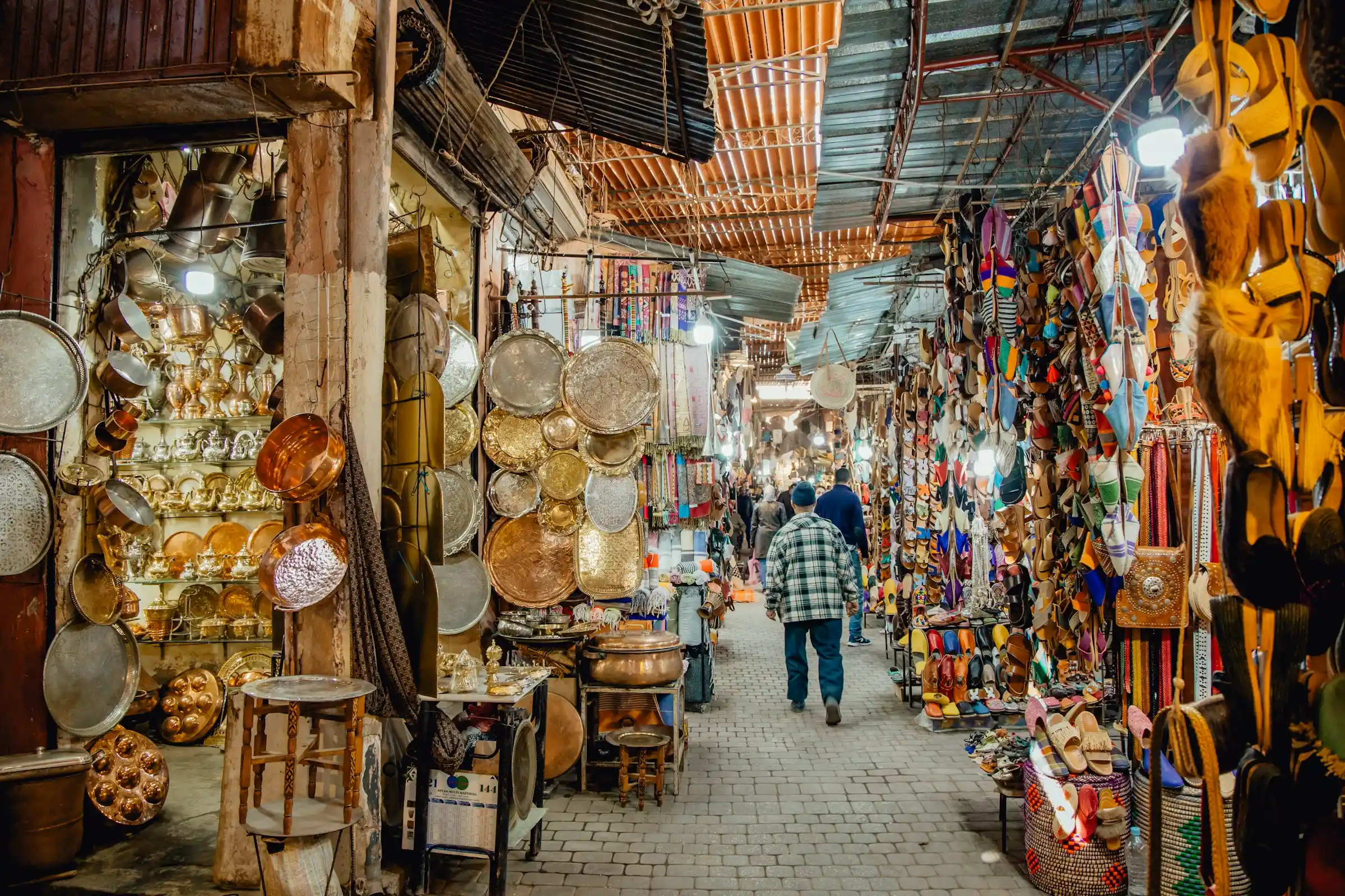 Moroccan architecture with colourful tiles and traditional design