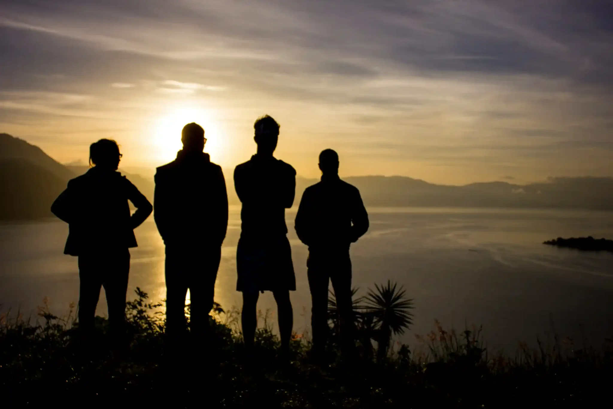 Lakeside accommodation overlooking the volcanoes of Lake Atitlan