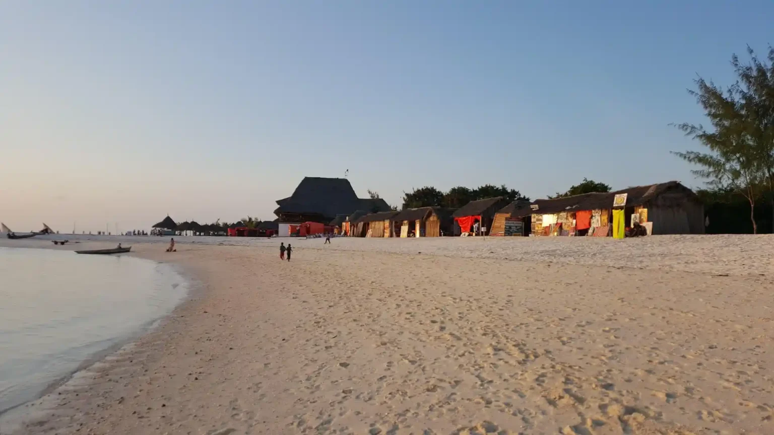 Kendwa Beach in Zanzibar with white sand and calm turquoise water