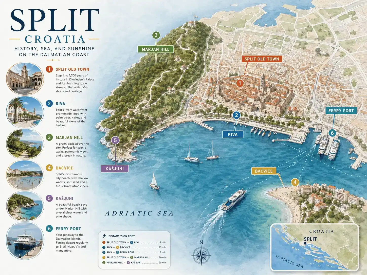 split-croatia-map-and-highlights