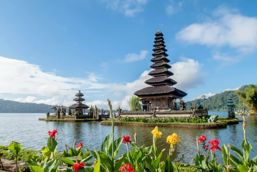 Pura Ulun Danu Beratan temple on Lake Bratan, Bali