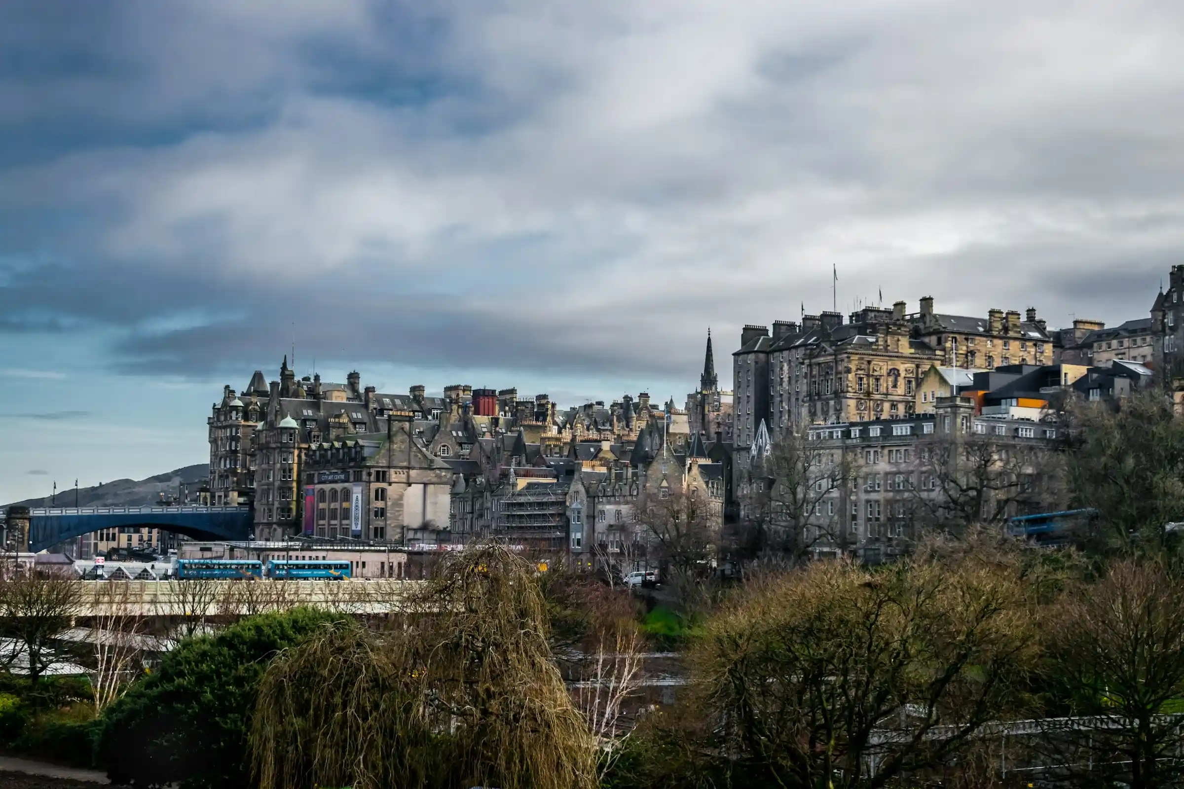 Edinburgh Castle standing on its volcanic rock above the Old Town