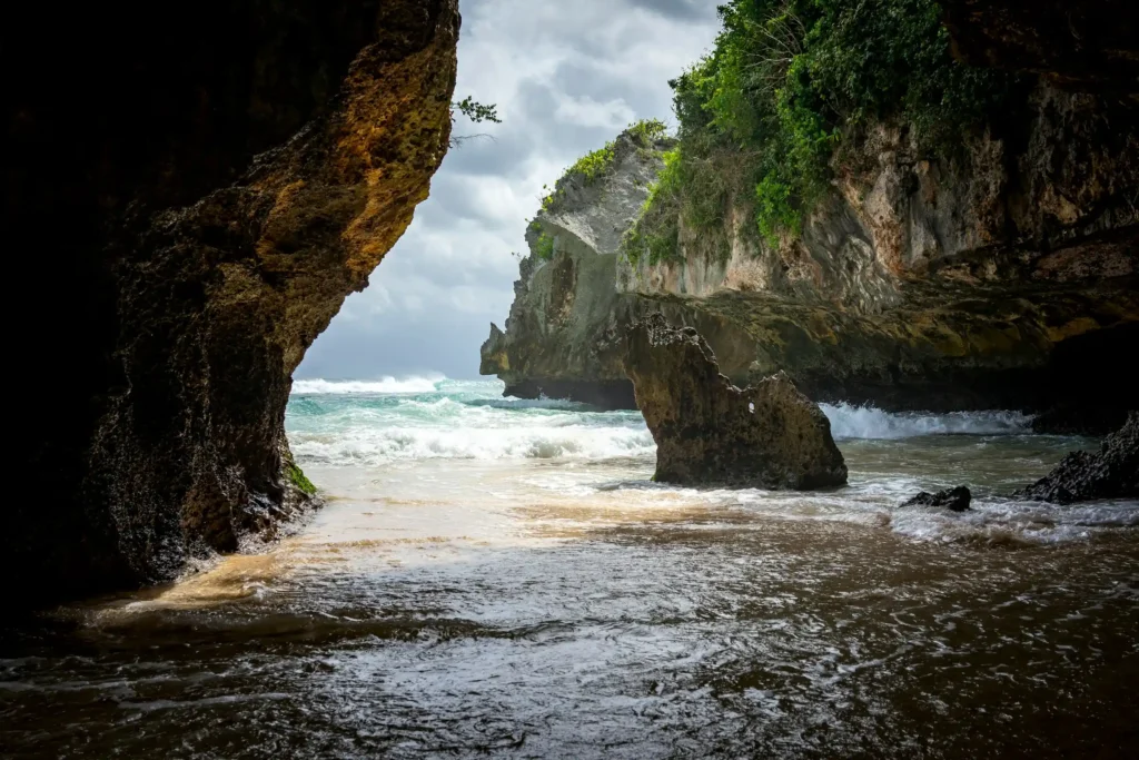Coastal road on Bali's Bukit Peninsula leading to Uluwatu